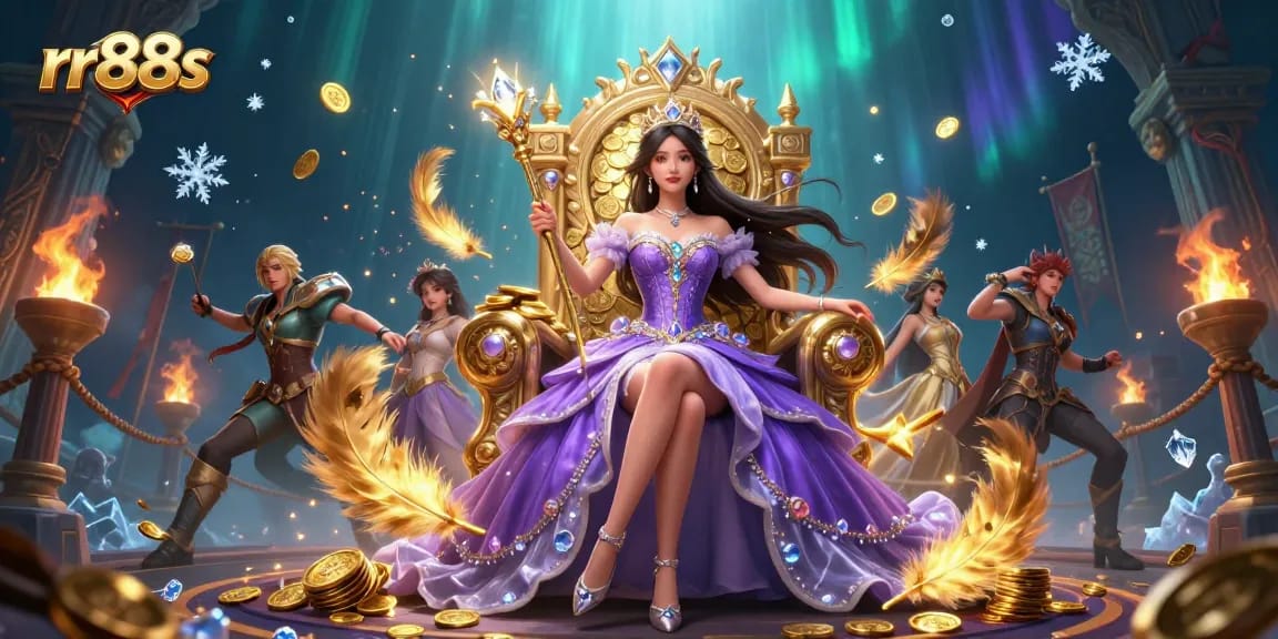Experience thrilling gaming adventures at rr88s with dynamic casino elements and regal characters.