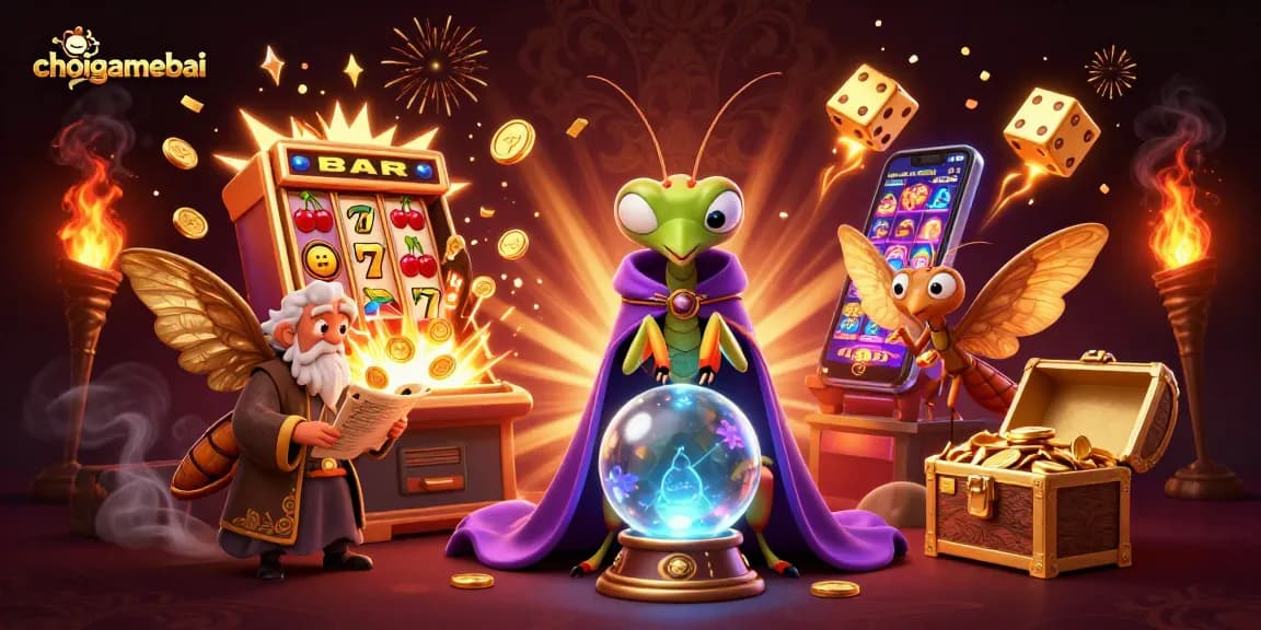 Experience thrilling gameplay at choigamebai with vibrant casino elements and magical characters.