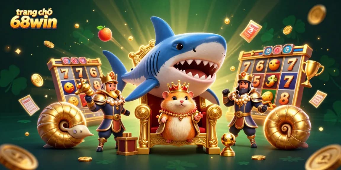 Experience the excitement of gambling with trang chủ 68win's dynamic slots scene featuring vibrant characters and game elements.