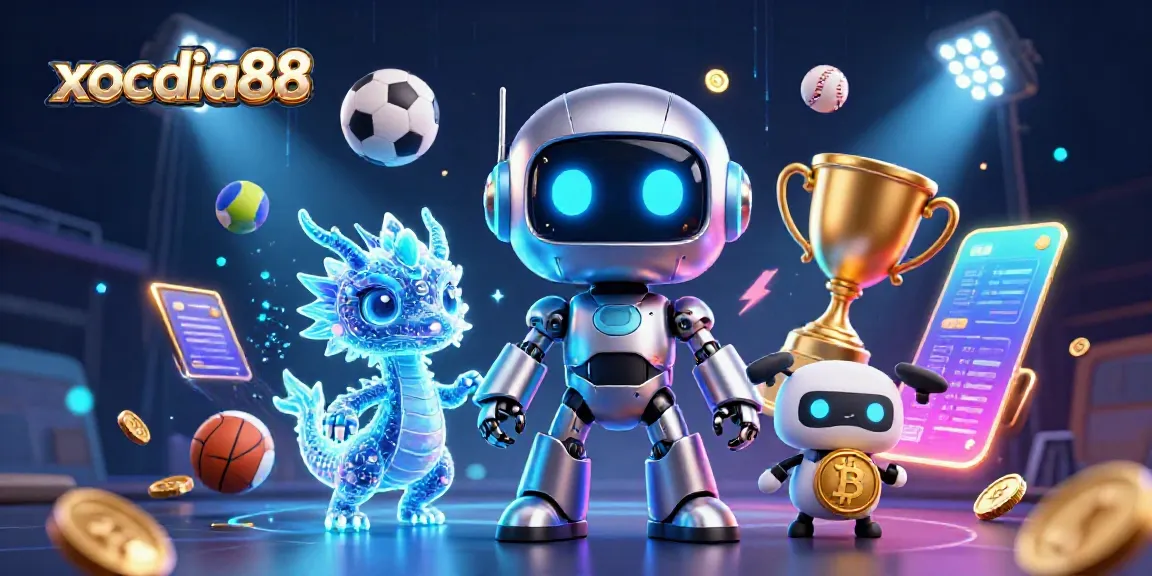 Xocdia88 offers thrilling gaming experiences with a vibrant cyberpunk theme featuring engaging characters and sports elements.