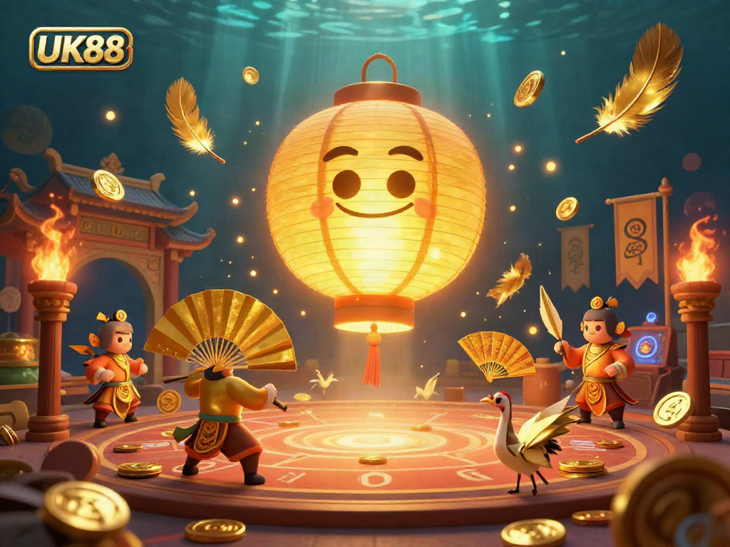 Experience thrilling wins at UK88 with a vibrant 3D casino scene highlighting exciting gaming elements.