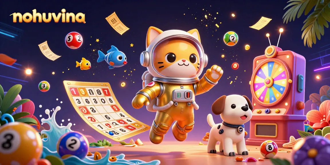 Engage with thrilling Nohuvina slot games as a golden cat astronaut floats in a galaxy of surprises.