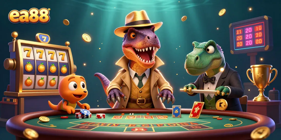 Experience thrilling gameplay at ea88 with intense 3D casino action featuring dynamic slot reels and engaging characters.