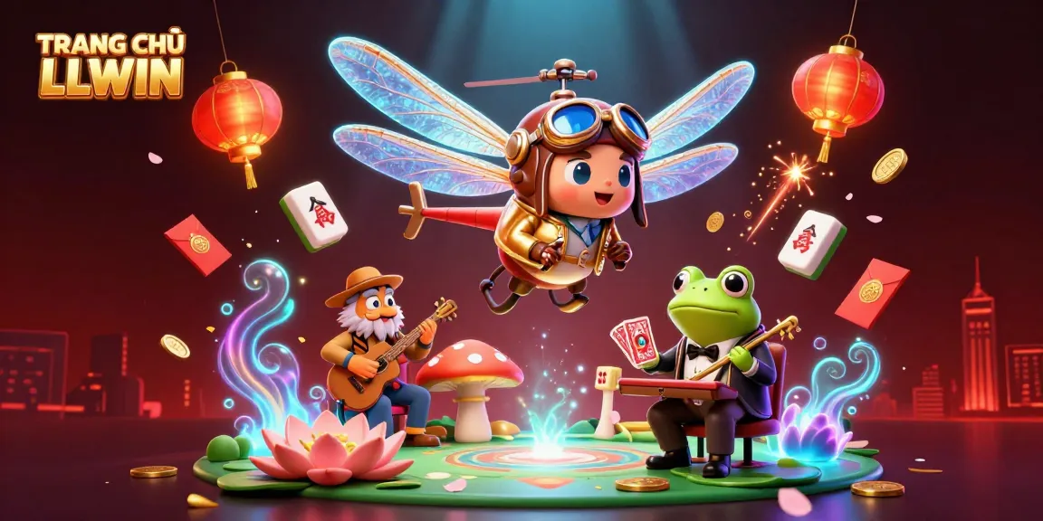 Experience the excitement of TRANG CHỦ LLWIN with a vibrant casino scene featuring unique characters and game elements.