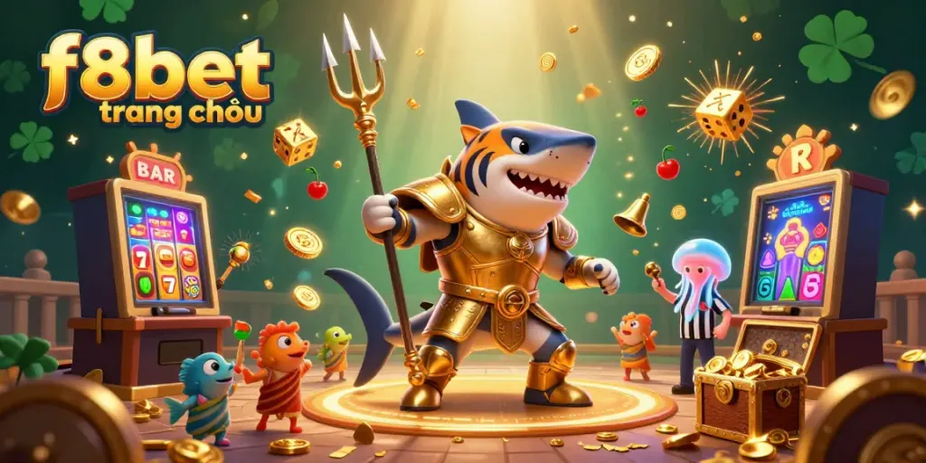 Experience the excitement of f8bet trang chủ with a dynamic underwater casino scene bursting with action.