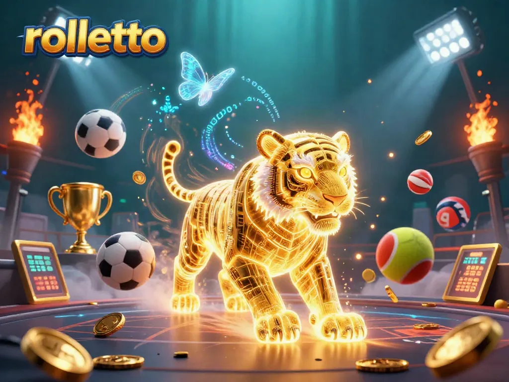 Engage in thrilling gameplay at rolletto with sports betting, live casino action, and vibrant digital elements.