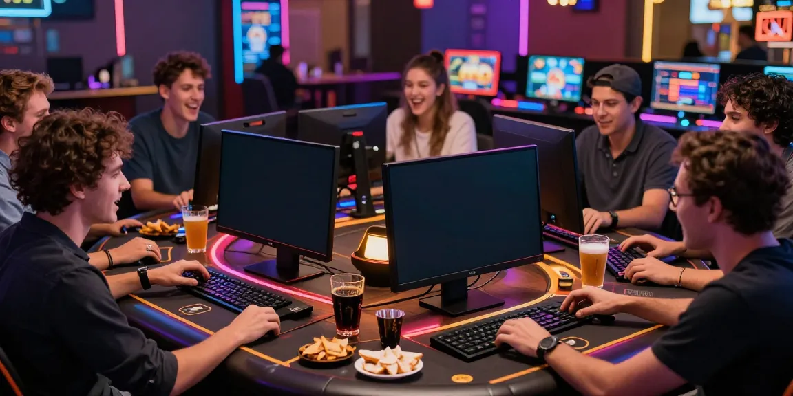 Exciting online gaming moment with friends enjoying 9bet live dealer games.