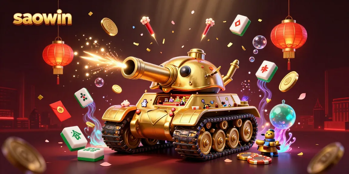 Experience exciting gameplay at saowin's mini casino within a golden beetle tank.
