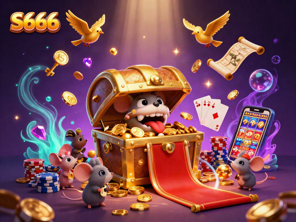 Experience the thrill of S666 with dynamic casino scenes filled with riches and excitement for players.