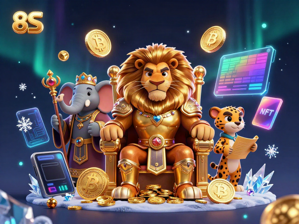 Experience thrilling gameplay with the 8S casino scene featuring regal characters and vibrant casino elements.