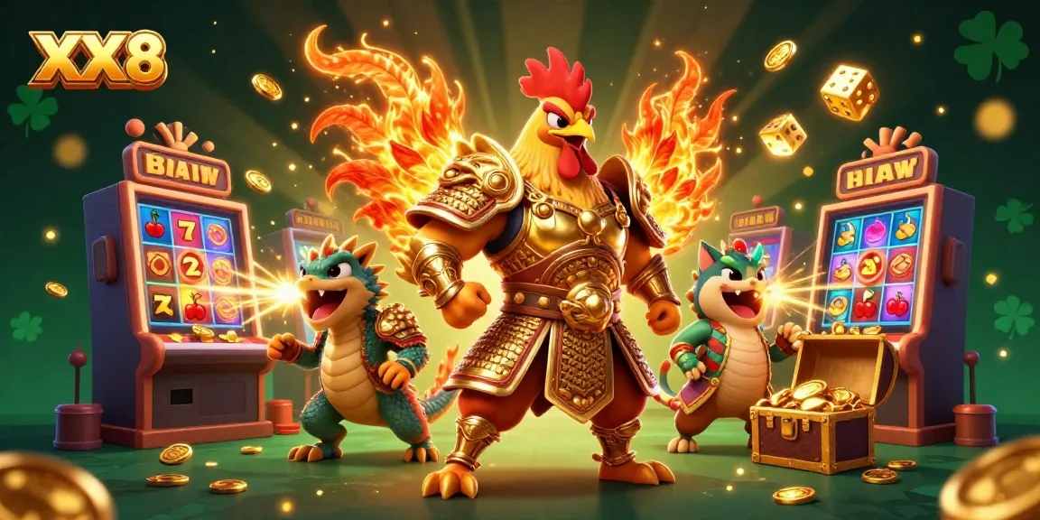 Experience epic gaming with the dynamic XX8 slot machine adventure and vibrant characters.