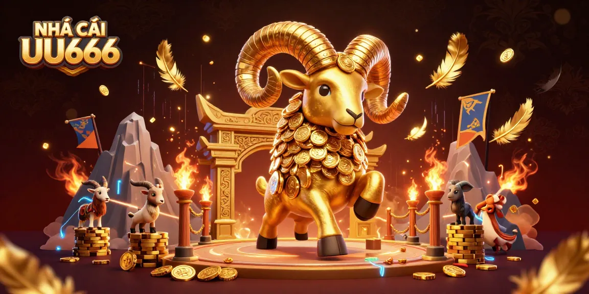Experience dynamic gameplay at NHÀ CÁI UU666 with vibrant characters charging through a golden gate.