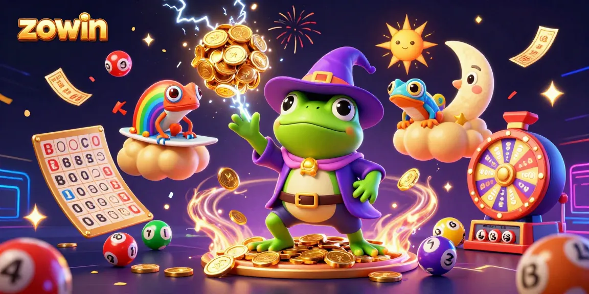 Experience the thrill of gaming with zowin, where a colorful fantasy world brims with golden coins, excitement, and vibrant prize elements.