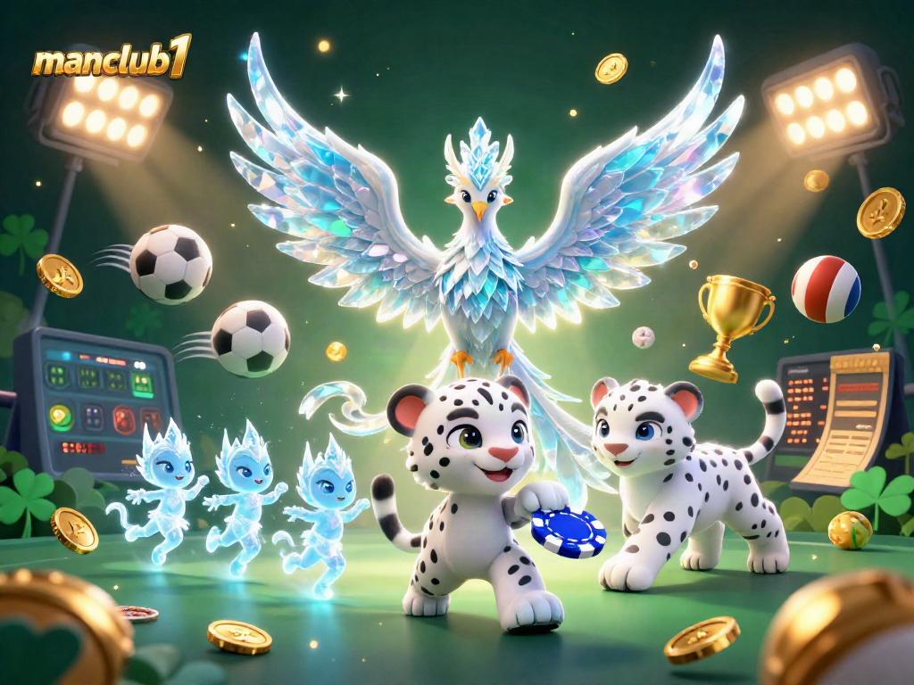 Join the excitement in manclub1 with vibrant sports moments, showcasing an ice phoenix and interactive gaming.