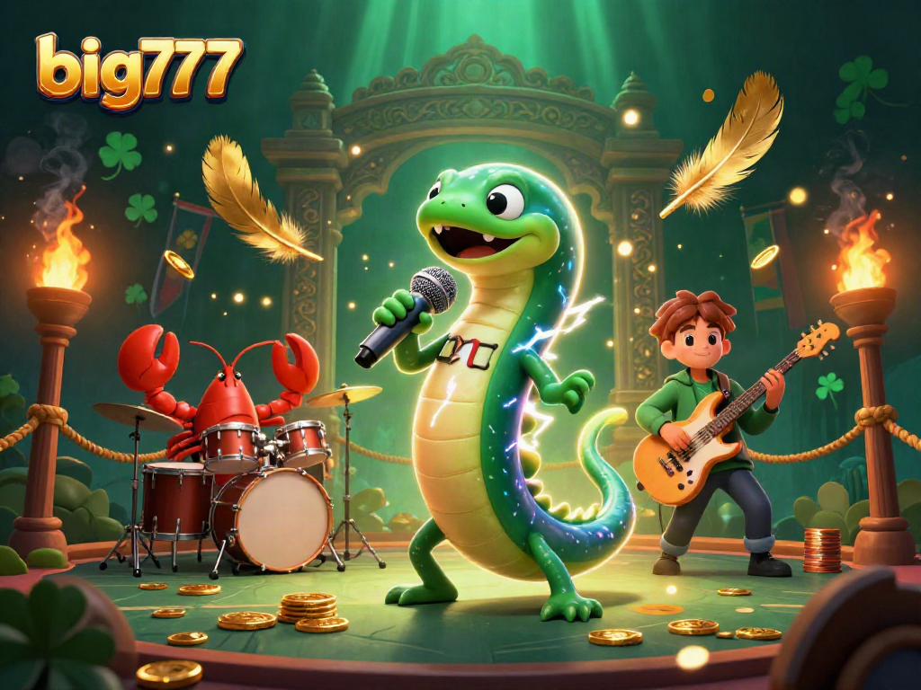 Experience the excitement of big777 with an electric eel DJ performing at an underwater casino stage.