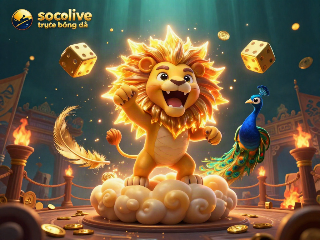 Experience socolive trực tiếp bóng đá with an ultra-detailed illustration showing dynamic sports betting elements