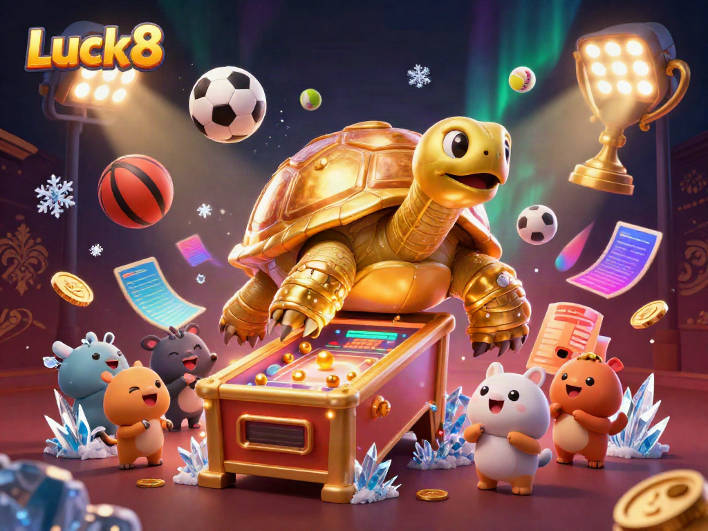 Interact with captivating gameplay at Luck8 featuring a colossal golden tortoise game