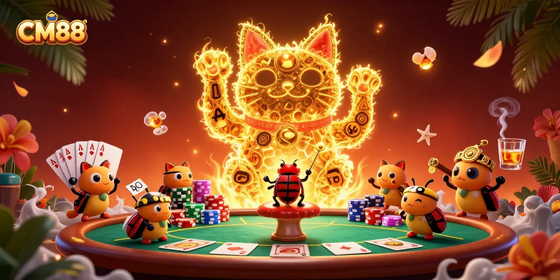 Experience the vibrant CM88 casino adventure with animated characters and exciting elements.
