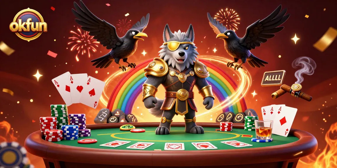 Experience thrill with okfun as the Norse mythology-inspired characters engage in casino stakes.